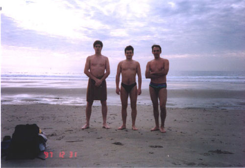 Very cold day at the Venice Beach.
