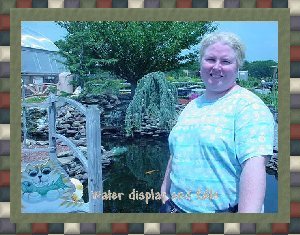 Beautiful water display and fish pond