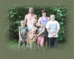 Jay, Clint, Cole, Betty, Tommy. Rear: Tom and Jesse