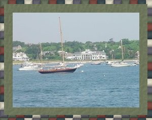 Yacht in foreground belongs to Maxwell Kennedy, youngest son of Robert.
