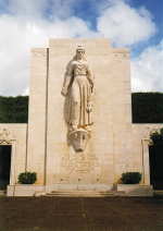Statue of Columbia at Punchbowl Cemetery