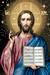 1113-34 - The Blessing Christ by unknown artist - with DMC (French) thread
