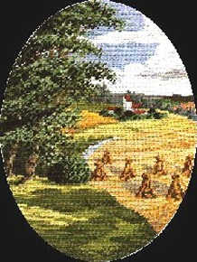 Wiehler Gobelin Tapestry -  2302-2 --- Erntesegen - with MEZ (Wiehler) thread