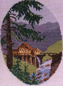 Wiehler Gobelin Tapestry -  2317-4 --- Es klappert die Muehle - with Bulgarian thread