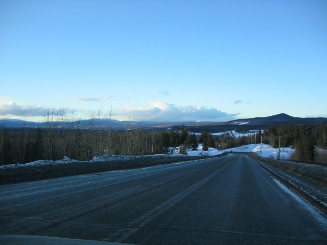 The road out of Prince George