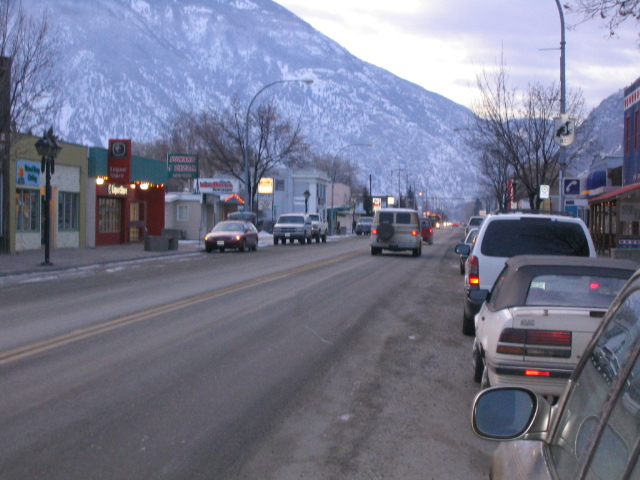 Keremeos high street, Similkameen Valley, BC