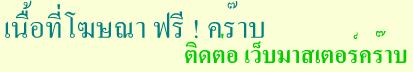 ติดต่อเว็บมาสเตอร์