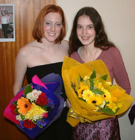Cherie, me and our flowers