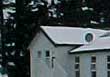 snow covered buildings
