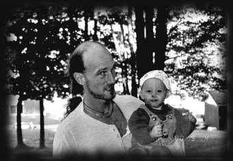 Dad and Israella outside