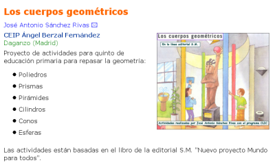 JClic - Cuerpos geom&eacute;tricos