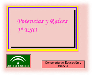 Potencias y ra&iacute;ces cuadradas