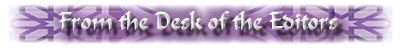 From the Desk of Editor
