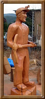 Cumberland, BC. Coal Miner 8 1/2 Feet tall