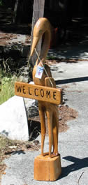 Red Cedar Welcome Heron