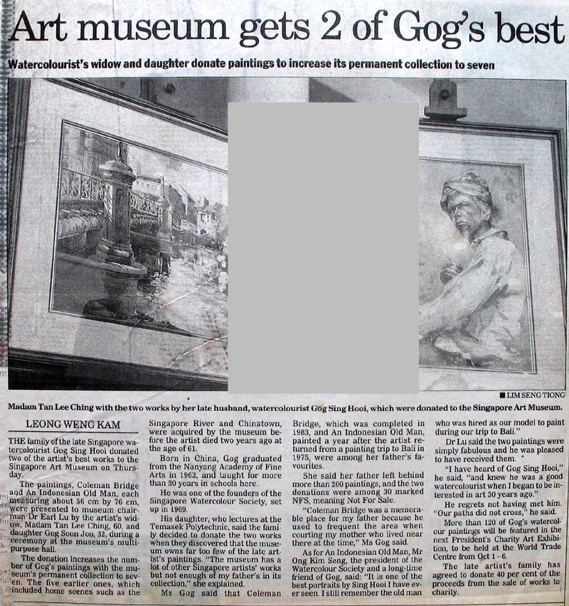 Gog Sing Hooi Best Singapore Watercolour Artist