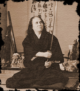 Gogen Yamaguchi holding a katana