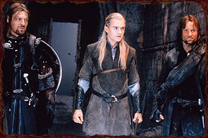 Boromir, Legolas and Aragorn