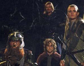 Boromir, Gimli, Pippin and Legolas