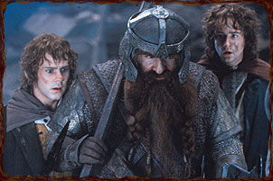 Merry, Gimli and Pippin