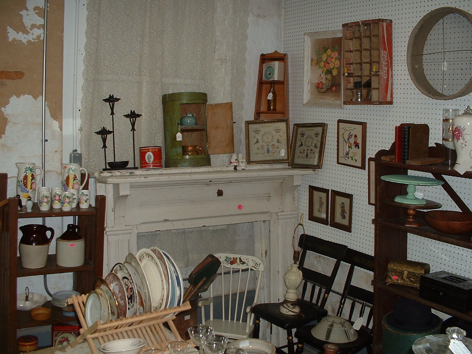 Booth 16, April and Charlie Thurman: Great primitive pieces, pottery, and fine glassware!