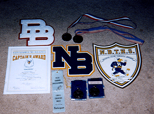 My awards from running