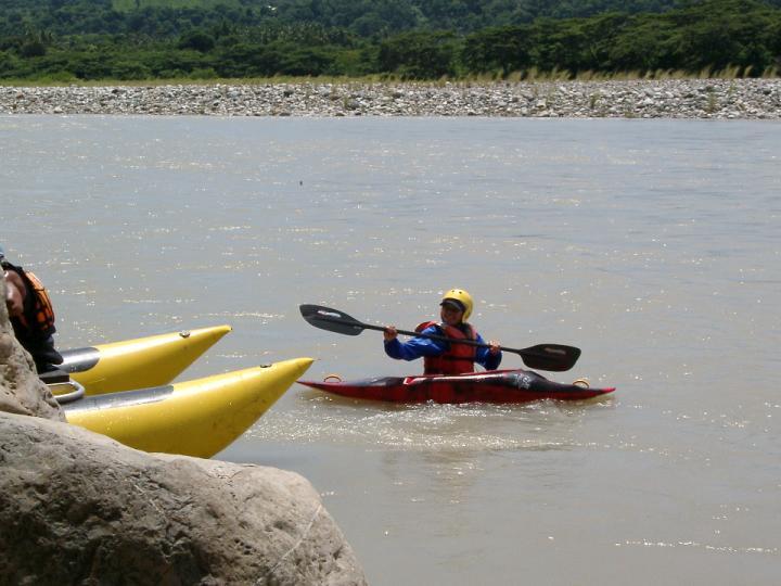 Rika in hard kayak2