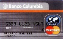 Tarjeta Columbia ( Tel. 0810-999-8044)