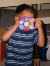Ethan with his new camera