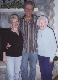 Audrey's Mother, Grandma
 Brenda & her
 late husband, Richard, and her Mother Winney, April 2001