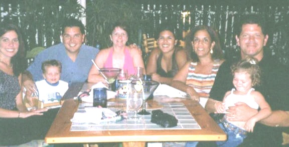 Geoff & Audrey, 
with family & Friends, July 2000
