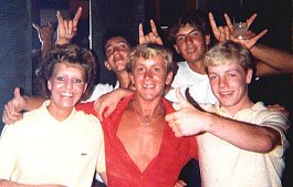 Check out the hair, Nerja holiday