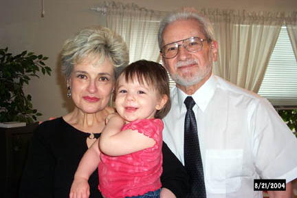 With her grandparents