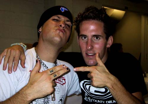 Benji with Chuck of Simple Plan