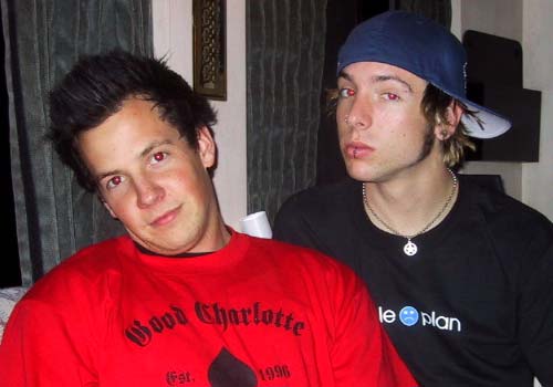 Billy with Pierre from Simple Plan