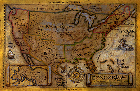 Map of Changeling areas in the USA