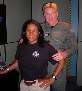Shuttle pilots Kris and Marty Hall