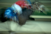motion blur of race horse