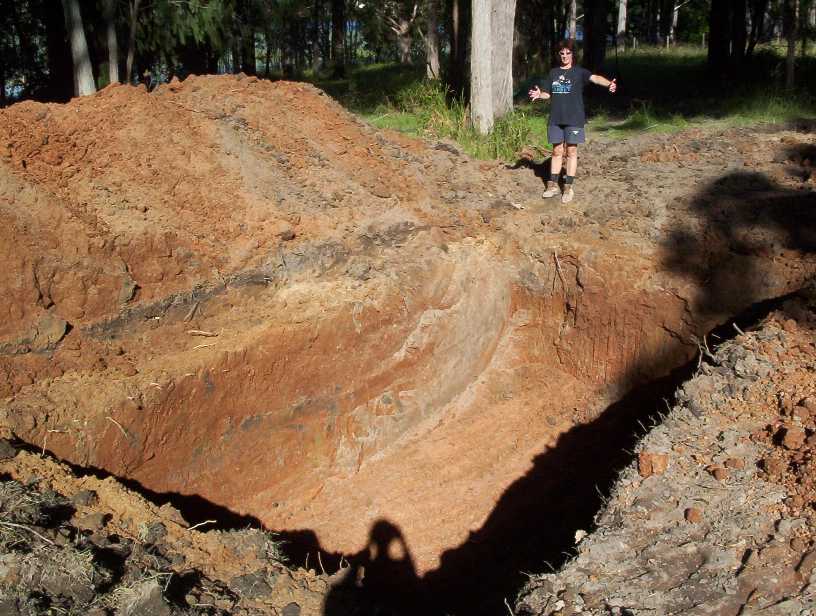 Debbie, how big is it ? Yes, I mean the hole for the septic tanks.