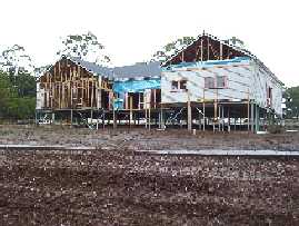 Rear view of our home.