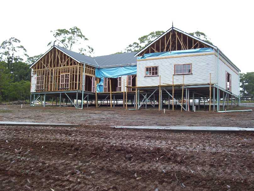Rear view of our home.