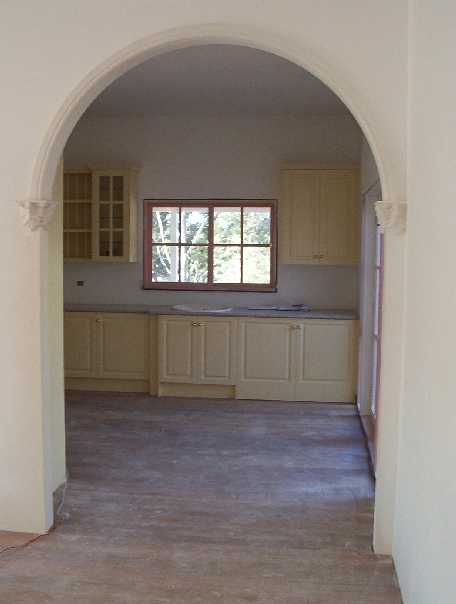 Arches and Corbels have been completed to enhance the style of the homestead.