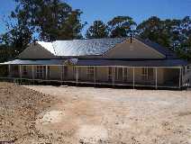 The driveway has been shaped for sealing.