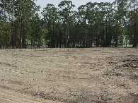 The land has been cleared, ready for building.
