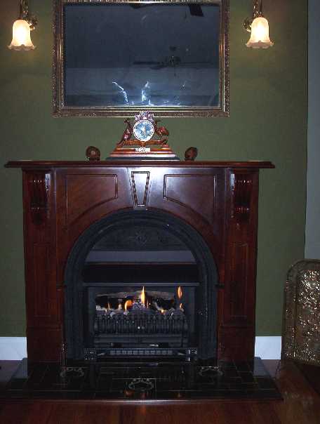 This is the gas fireplace for the comfort of our guests.