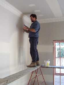 Phil, Kevins assistant is also performing a fabulous job of plastering our homestead.