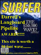 Darrell's Longboard Pipeline Award