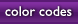 color codes