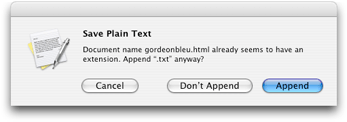 TextEdit Do Not Append .txt