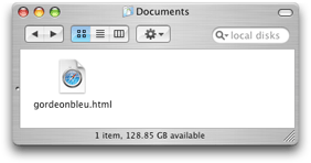 HTML file in OS X